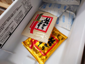 旅がらすを冷やして食べる